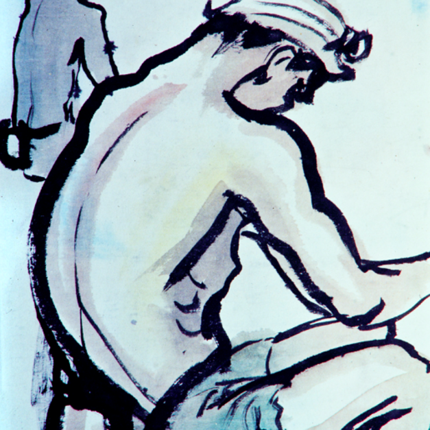 洪瑞麟授權數位典藏｜編號114 礦工