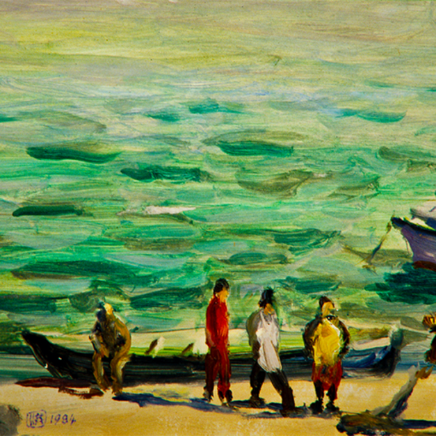 洪瑞麟授權數位典藏｜編號258 風景