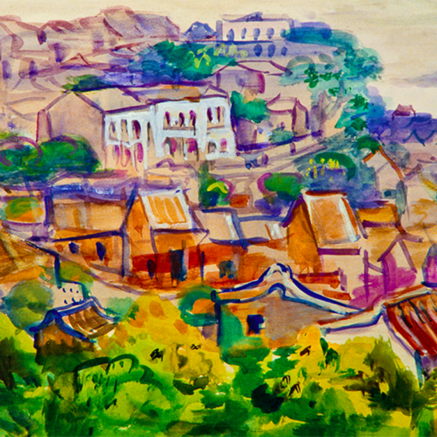 洪瑞麟授權數位典藏｜編號336 風景