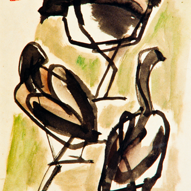 洪瑞麟授權數位典藏｜編號548 風景