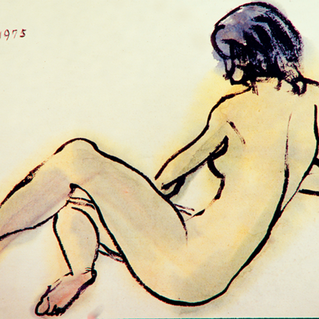 洪瑞麟授權數位典藏｜編號444 人像