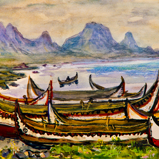 洪瑞麟授權數位典藏｜編號347 風景