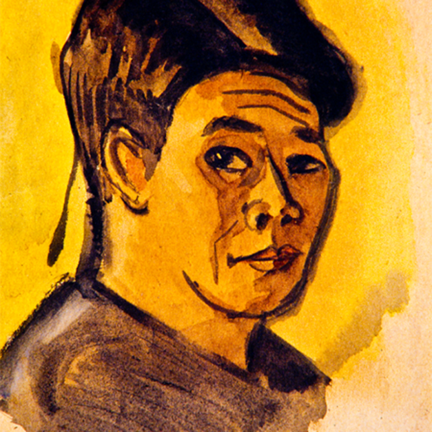 洪瑞麟授權數位典藏｜編號408 人像