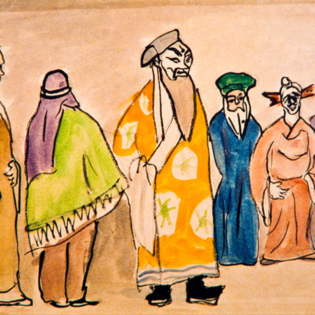 洪瑞麟授權數位典藏｜編號413 人像