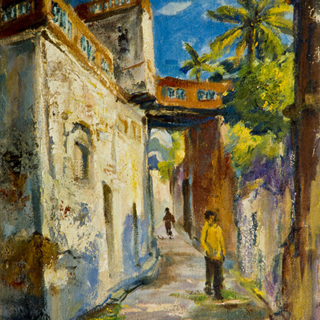 洪瑞麟授權數位典藏｜編號224 風景