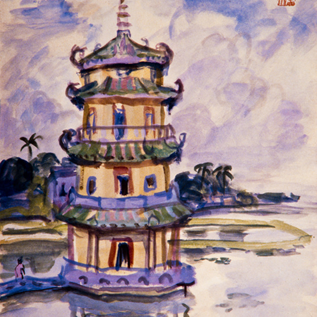 洪瑞麟授權數位典藏｜編號309 風景