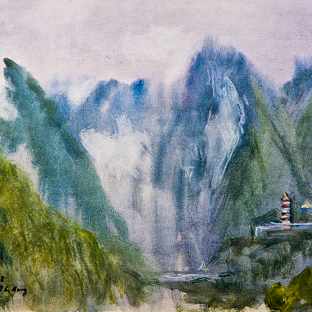 洪瑞麟授權數位典藏｜編號333 風景