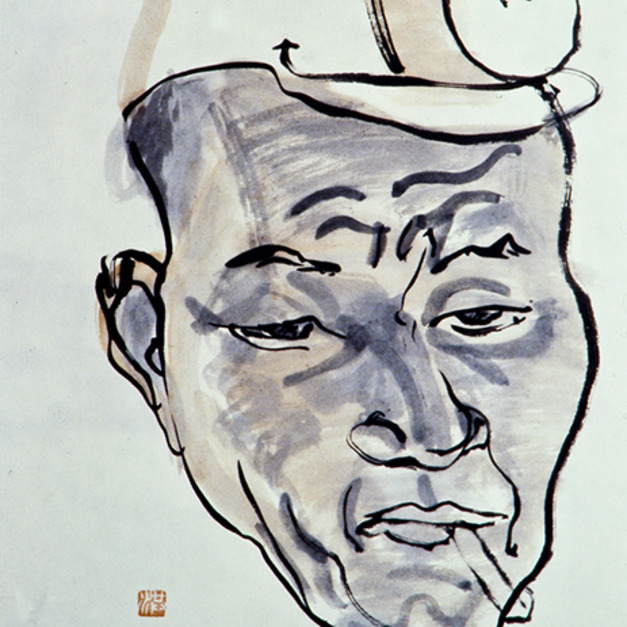 洪瑞麟授權數位典藏｜編號142 礦工