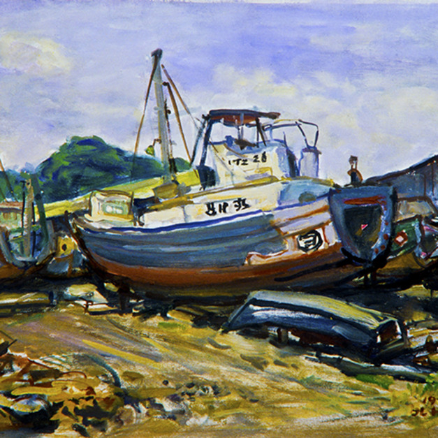 洪瑞麟授權數位典藏｜編號234 風景