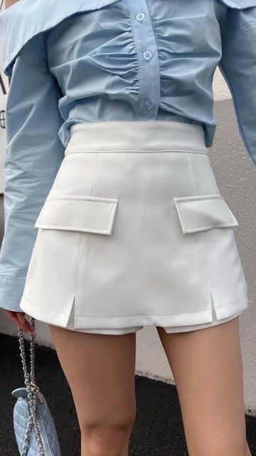 ➤超修身系列百搭掀蓋褲裙S-L