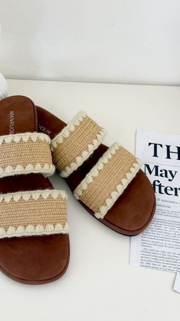 超百搭度假風雙帶拖鞋35-40