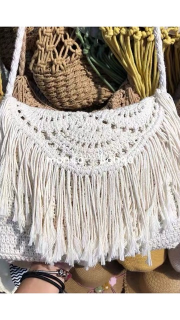 ➤氛圍感度假風編織包 (2色)