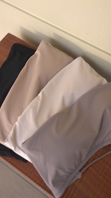 ➤涼感平口後雙條抹胸 (4色)