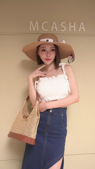 ➤好身材經典開岔牛仔長裙S-L