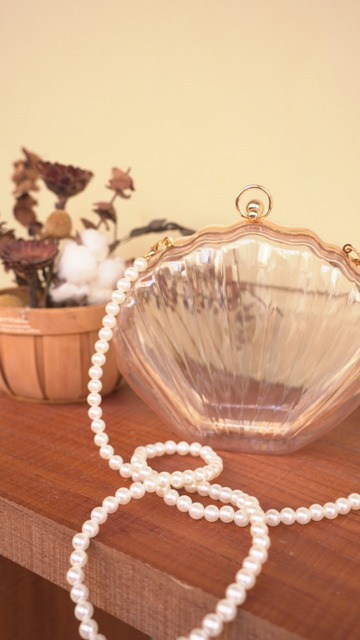 ➤拍照必備小物珍珠貝殼包