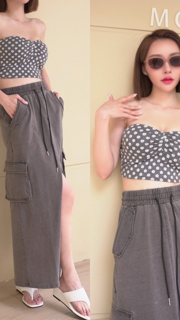 ➤花花時尚抹胸 (2色)