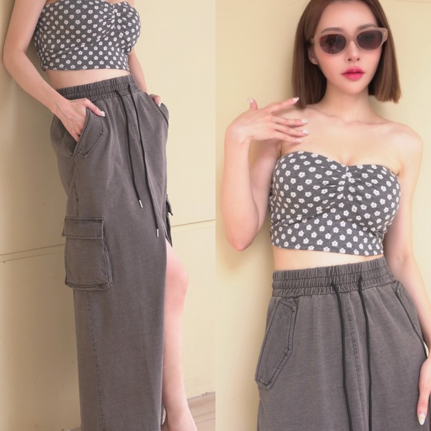 ➤花花時尚抹胸 (2色)