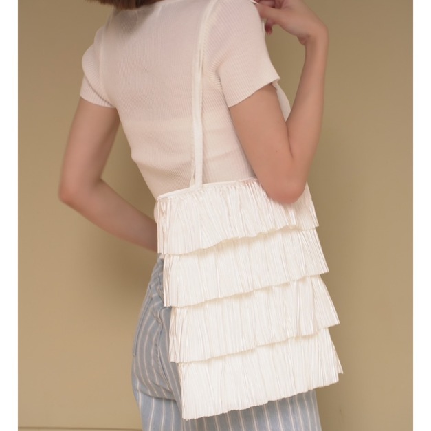 ➤氛圍感時髦百褶腋下包手提袋