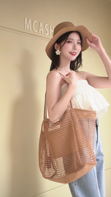 ➤度假網格提袋