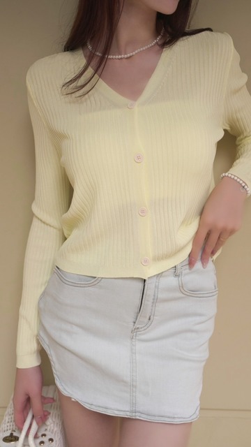 ➤鈕釦針織舒適防曬長袖外套 ( 7色)