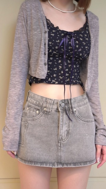 ➤小紅書款高腰俐落A字褲裙S~XL (2色)