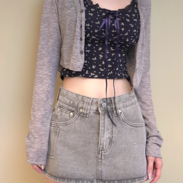 ➤小紅書款高腰俐落A字褲裙S~XL (2色)