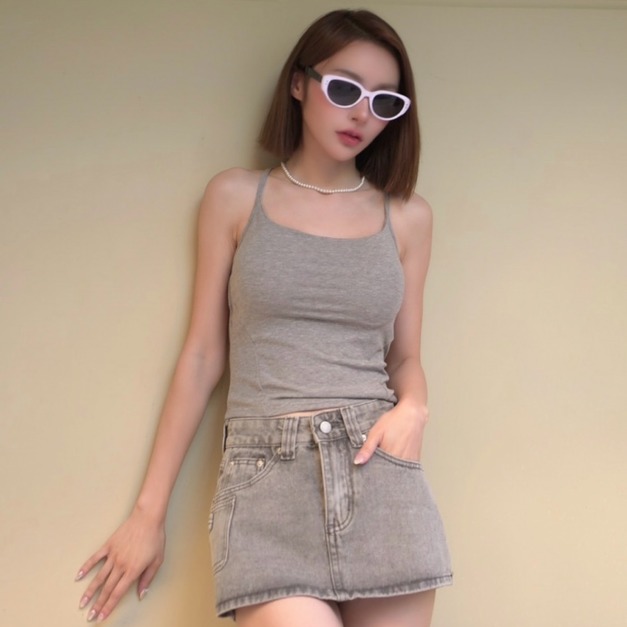 ➤舒服能美背胸墊背心 (3色)