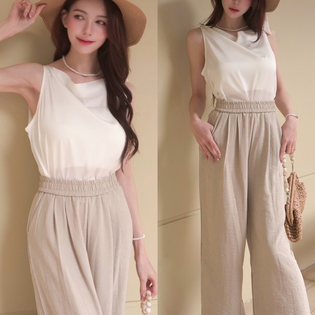 ➤氣質緞光垂墜上衣(4色)