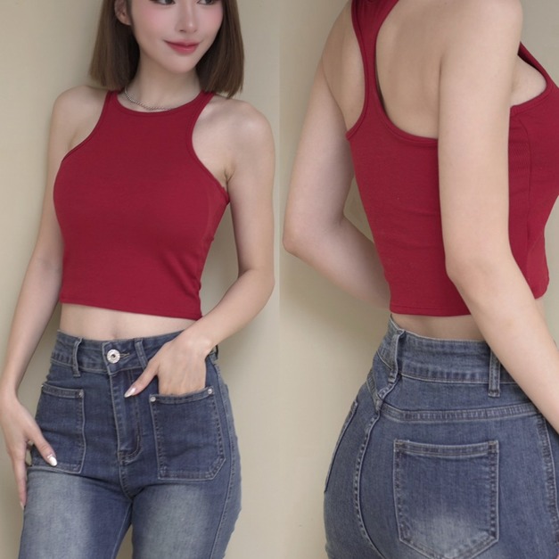 ➤四季百搭削肩挖背背心(6色)