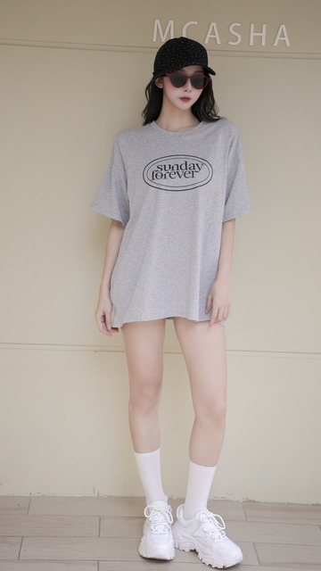 ➤耐看時髦英字大棉T(3色)