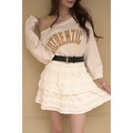 ➤韓系緹花蛋糕短裙(2色)_2