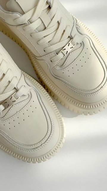 韓國舒服能超百搭奶油厚底增高鞋 (36-40)