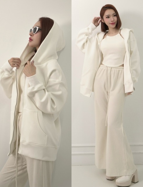 太值了時髦太空棉連帽長板外套