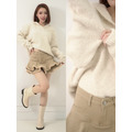 好感保暖韓國小釦連帽長袖針織上衣（2色）