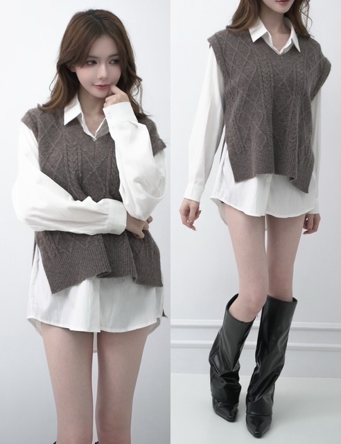 ➤學院風兩件套(4色)