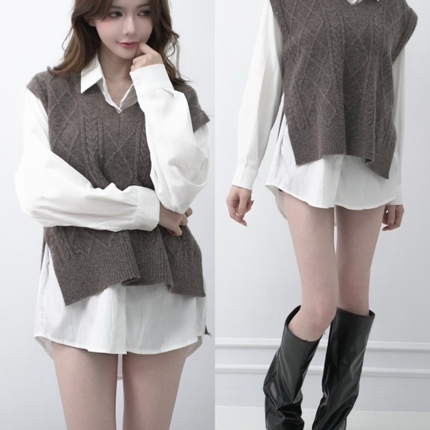 ➤學院風兩件套(4色)