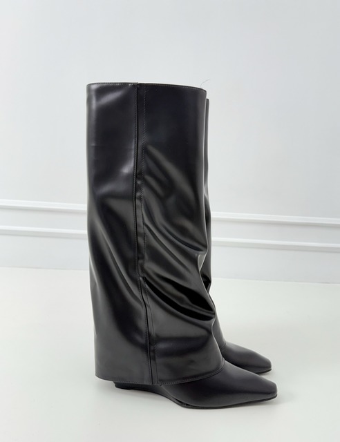 時尚裙子尖頭長靴35-40