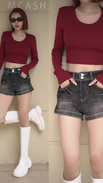 ➤有點個性漸層內刷毛短褲S-L