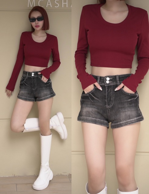 ➤有點個性漸層內刷毛短褲S-L