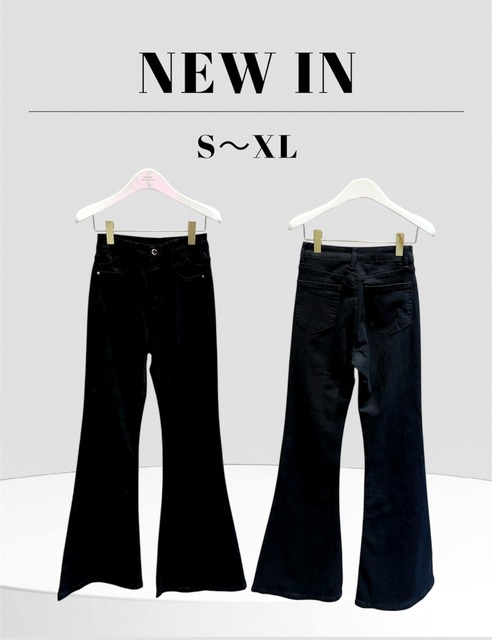 ➤高腰暴瘦喇叭長褲S~XL