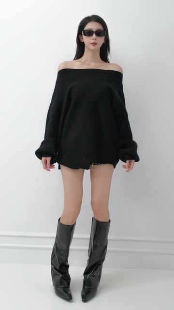 ➤多穿法氣質下擺不規則毛衣(4色)