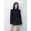 短版翻領質感拉鍊外套(2色)