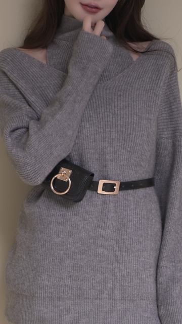 百搭皮質小腰包皮帶