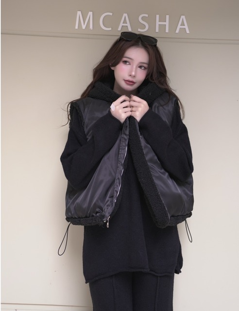 CP值超高兩面穿保暖鋪棉背心式外套(3色)