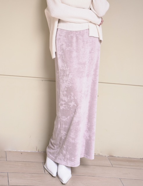 氣質柔感磨毛鬆緊長裙(3色)