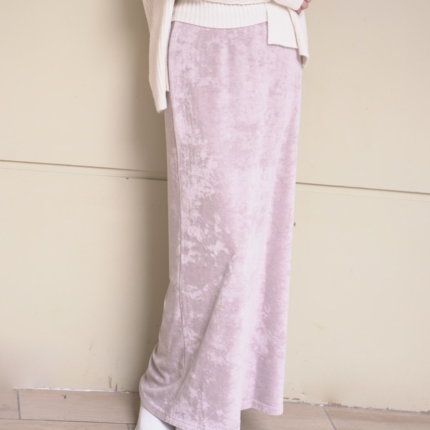 氣質柔感磨毛鬆緊長裙(3色)