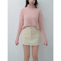 雙釦毛呢氣質短裙S~L (3色)