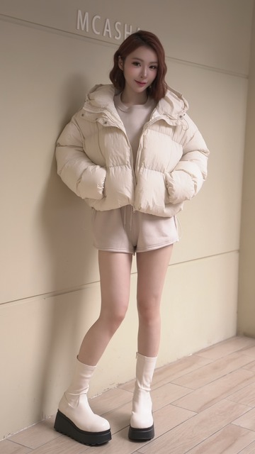 米其林麵包造型防風鋪棉外套(5色)