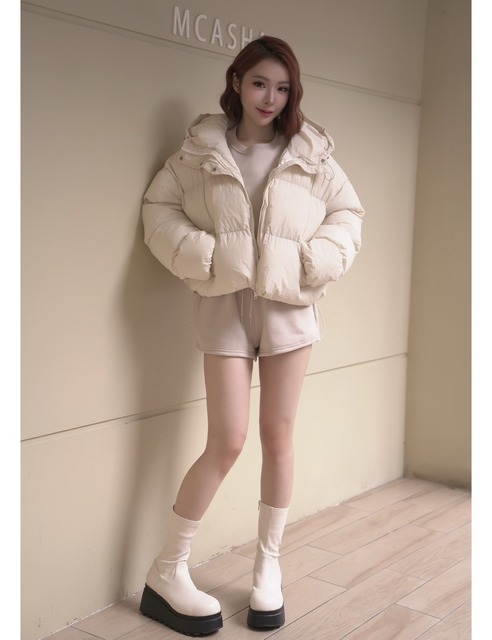 米其林麵包造型防風鋪棉外套(5色)