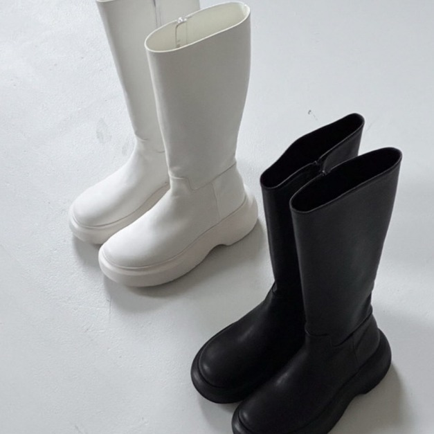 韓國素面百搭長靴(2色)36-40